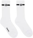 AMIRI White & Black Solid M.A. Socks