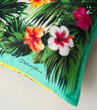 Dolce&Gabbana Casa Floral cotton canvas cushion