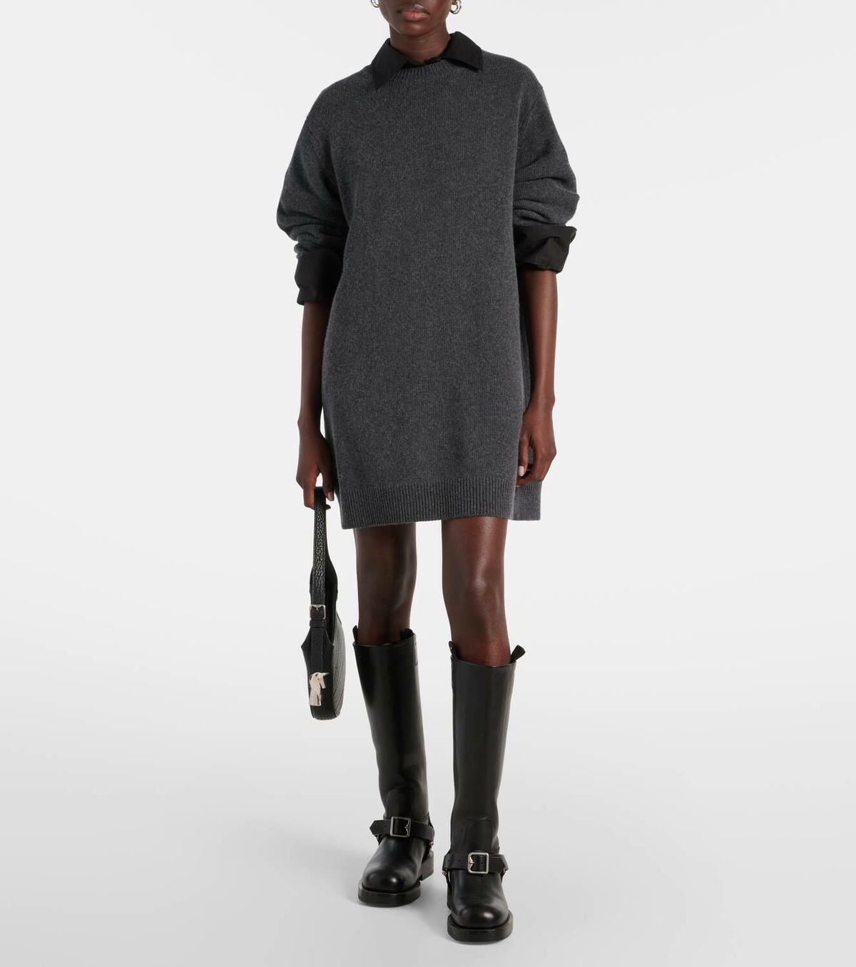 The Frankie Shop Maxime wool and cashmere-blend sweater dress