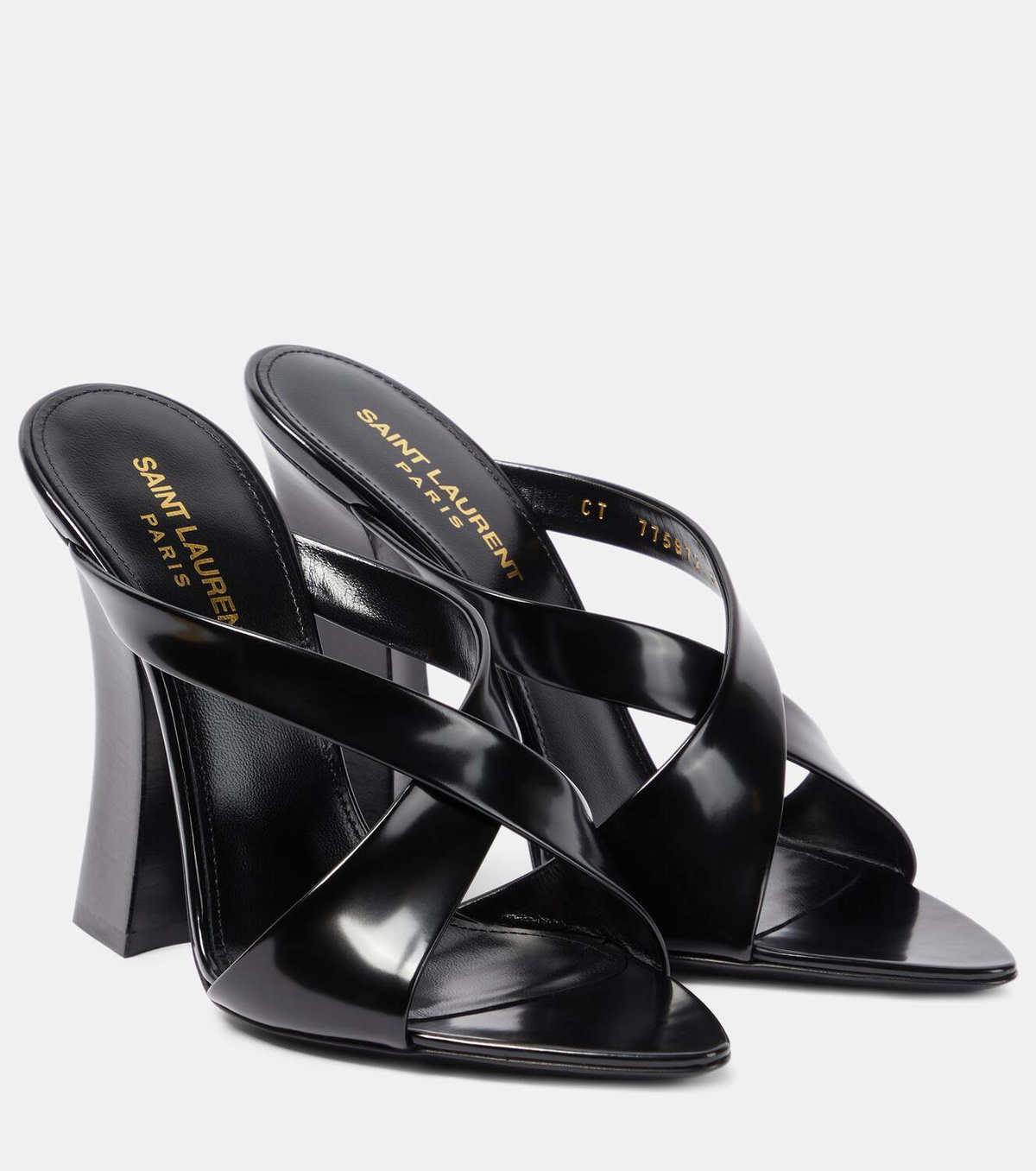 Saint Laurent Eva 110 leather mules