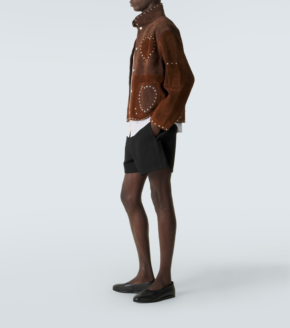 Bode Logo cotton twill Bermuda shorts