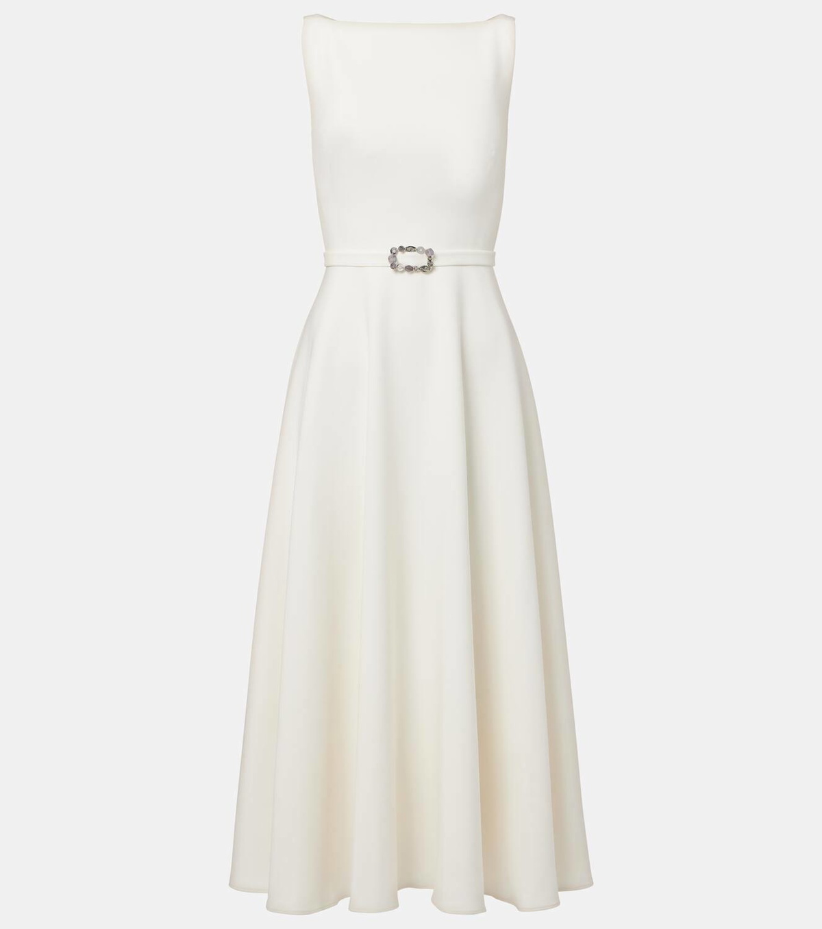 Safiyaa Belted A-line midi dress