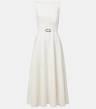 Safiyaa Belted A-line midi dress