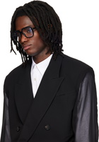 Saint Laurent Black SL 545 Corner Angle Optical Frame Glasses
