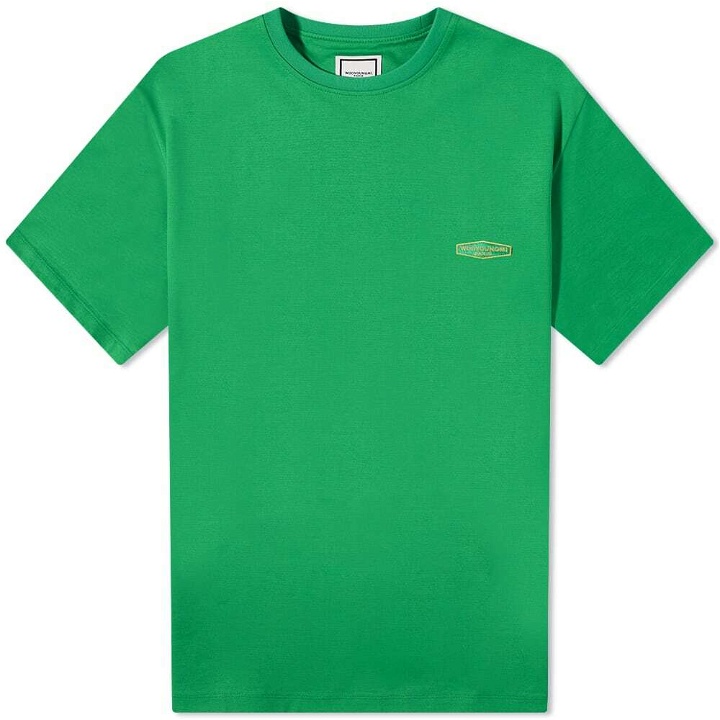 Photo: Wooyoungmi Men's Back Logo T-Shirt in Fresh Green