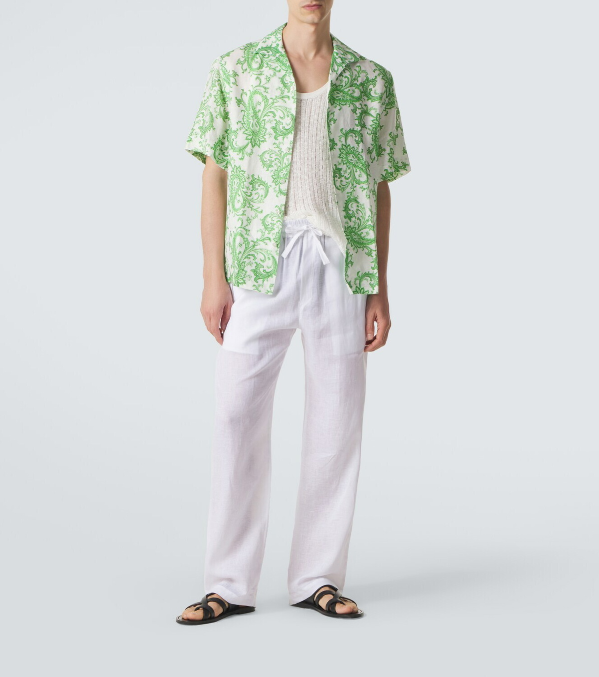 Etro Paisley linen shirt