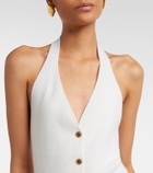 Lisa Yang Immy halterneck cashmere sweater vest