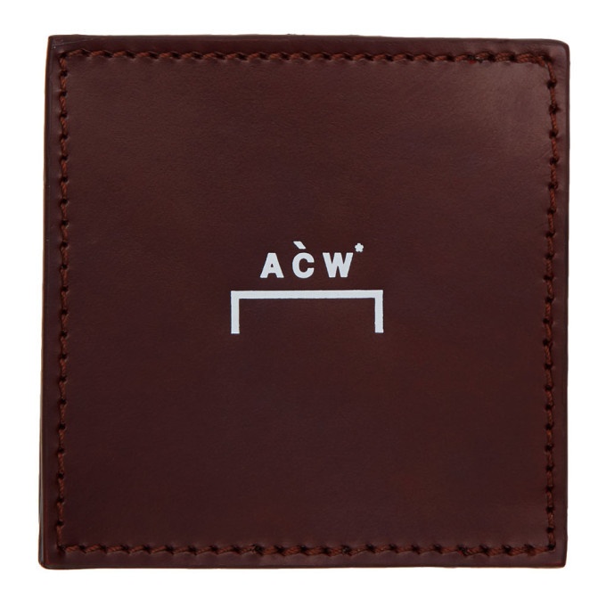 Photo: A-Cold-Wall* Burgundy Leather Coin Wallet