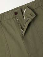 Drake's - Straight-Leg Cotton-Blend Cargo Trousers - Green