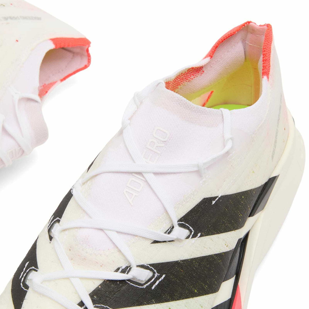 Adidas Running Men's adidas Adizero Prime X3 Strung Sneaker in Ftwr White/Core Black/Lucid Red