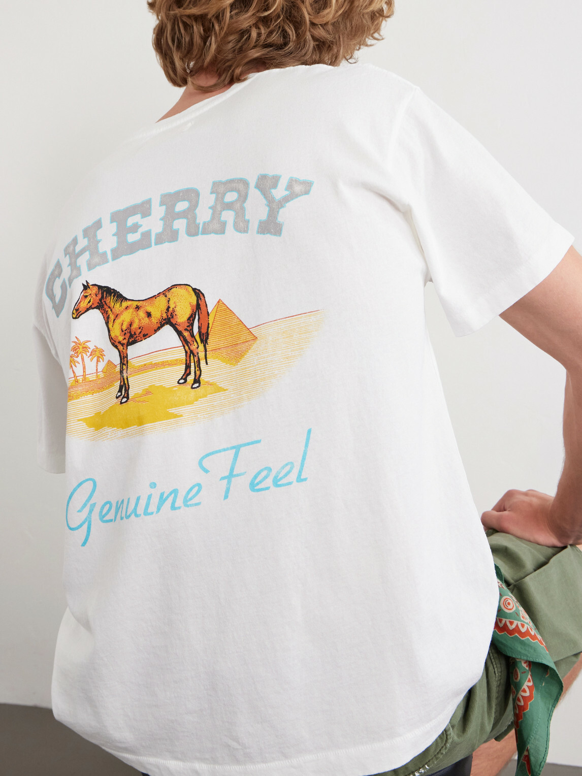 Cherry Los Angeles - Cotton-Jersey T-Shirt - White