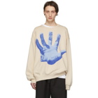 Dries Van Noten Beige Haston Hand Sweatshirt