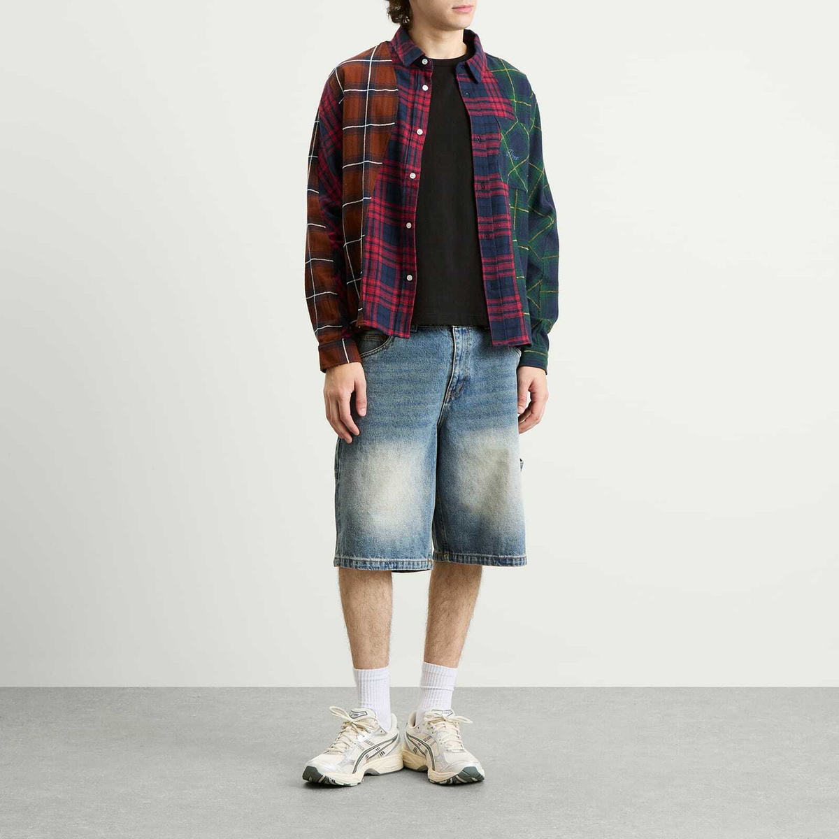 Dime Men's Classic Denim Shorts in Sandblasted Indigo