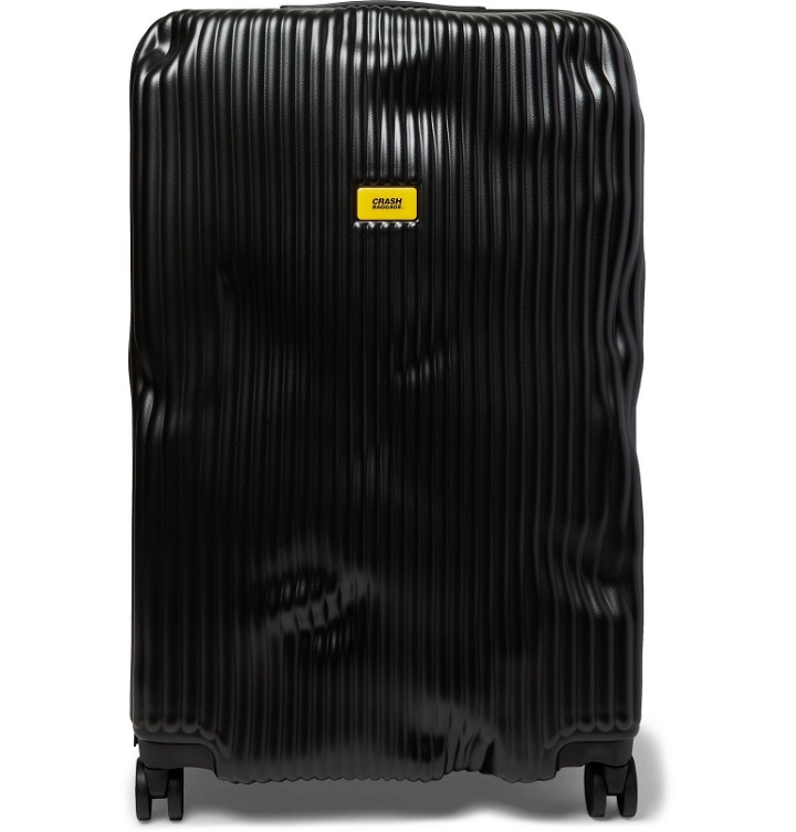 Photo: Crash Baggage - Stripe Large Polycarbonate Suitcase - Black
