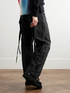 Sacai - Straight-Leg Belted Shell Cargo Trousers - Black