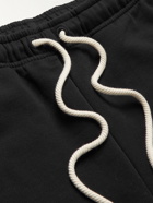 Acne Studios - Forge Straight-Leg Cotton-Jersey Drawstring Shorts - Black
