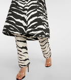 Alaïa Zebra-print cotton coat