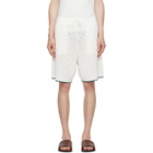 Casablanca Off-White Palm Tree Emblem Crochet Shorts