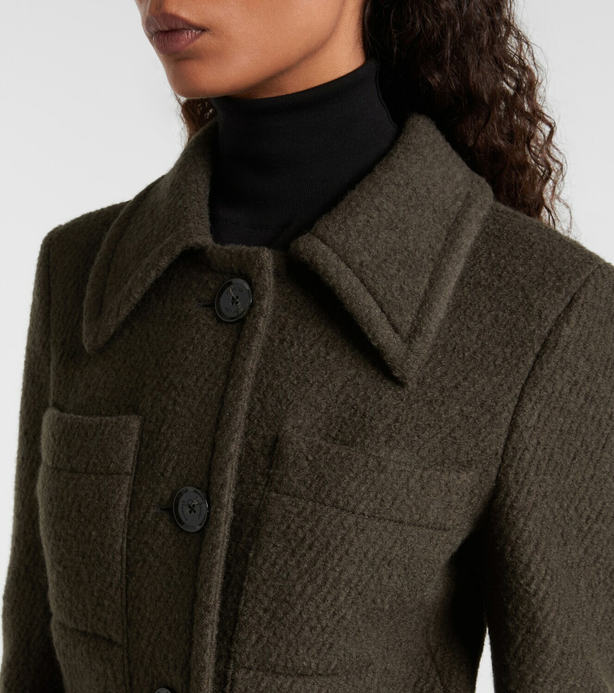 Proenza Schouler Kinsley wool-blend twill bouclé jacket