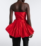 Tove Marina peplum silk taffeta top