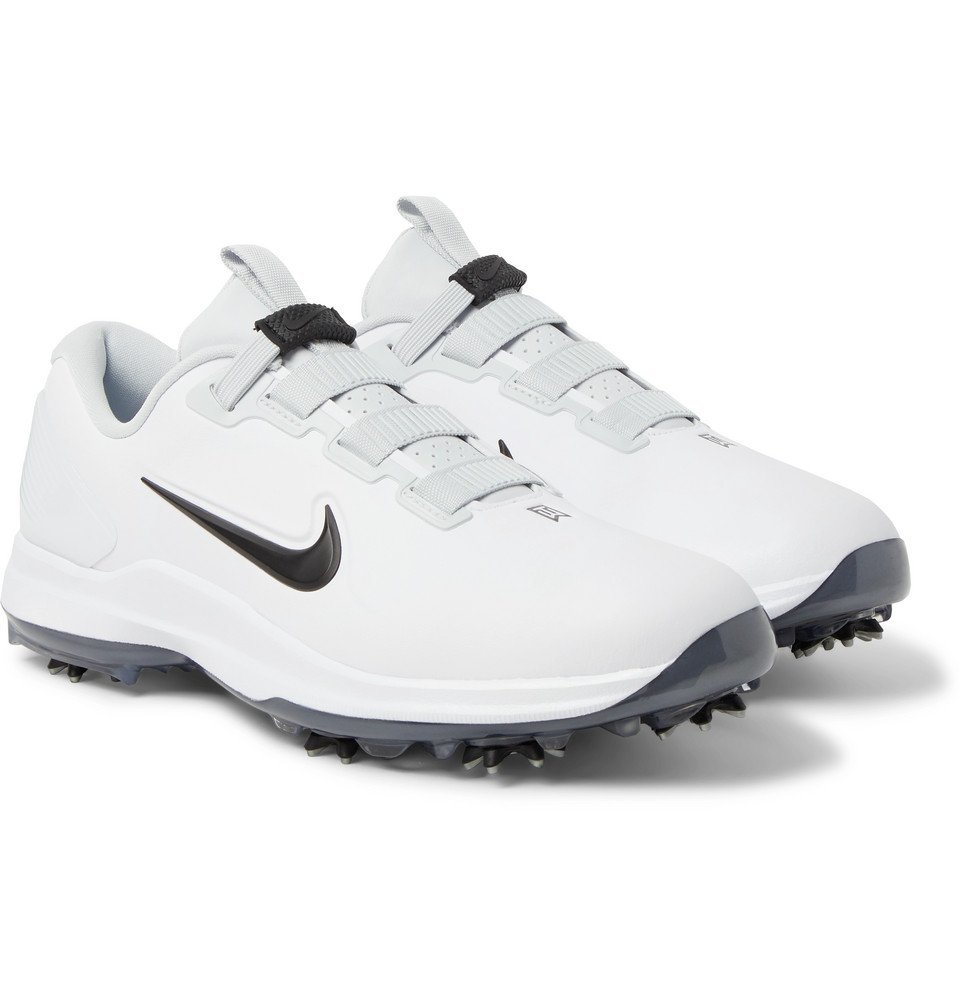 Nike Golf - Tiger Woods 71 FastFit Faux Leather Golf Shoes - White