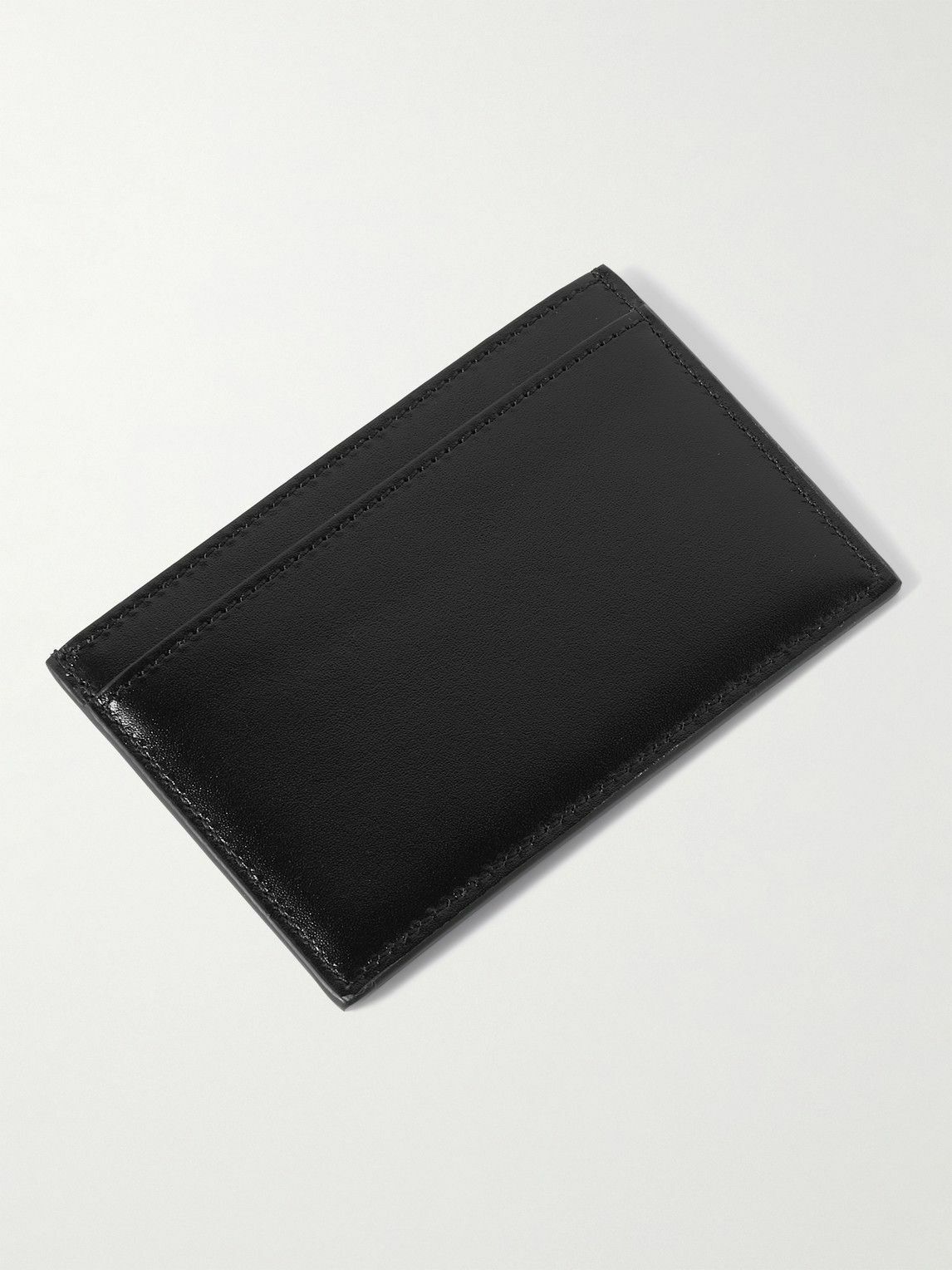 CELINE - Triomphe Logo-Embossed Leather Cardholder