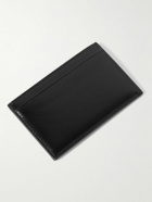 CELINE - Triomphe Logo-Embossed Leather Cardholder