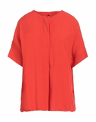 Manila Grace Womens Top in Tomato red