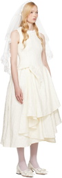 SHUSHU/TONG SSENSE Exclusive Bridal Capsule Irregular Hem Midi Dress