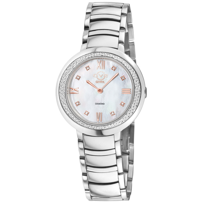 Photo: GV2 by Gevril Amalfi Diamond Mother of Pearl Dial Ladies Watch 14100B