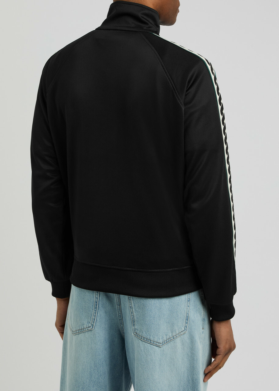 DRÔLE DE Monsieur La Veste Survet Satin-jersey Track Jacket Black