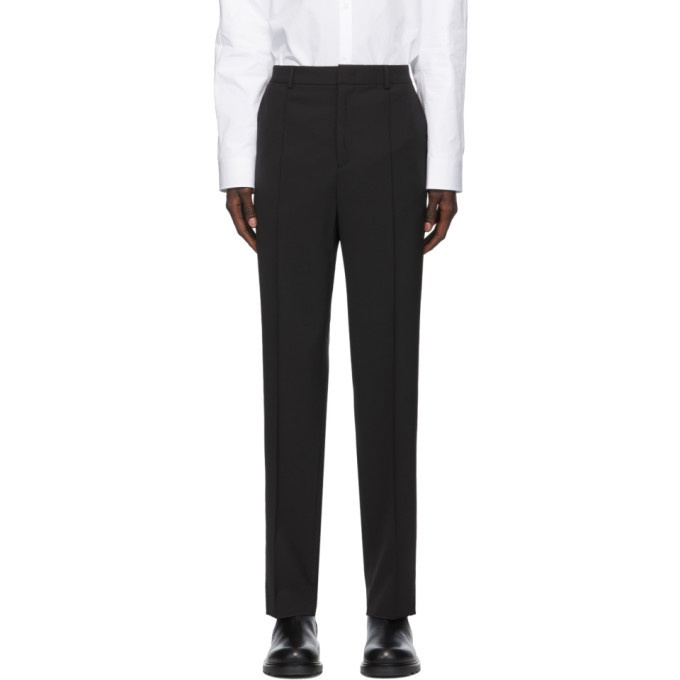 Photo: Valentino Black Wool and Mohair Skinny Trousers