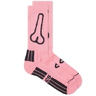 Aries Women's Willy Sock in Pink 