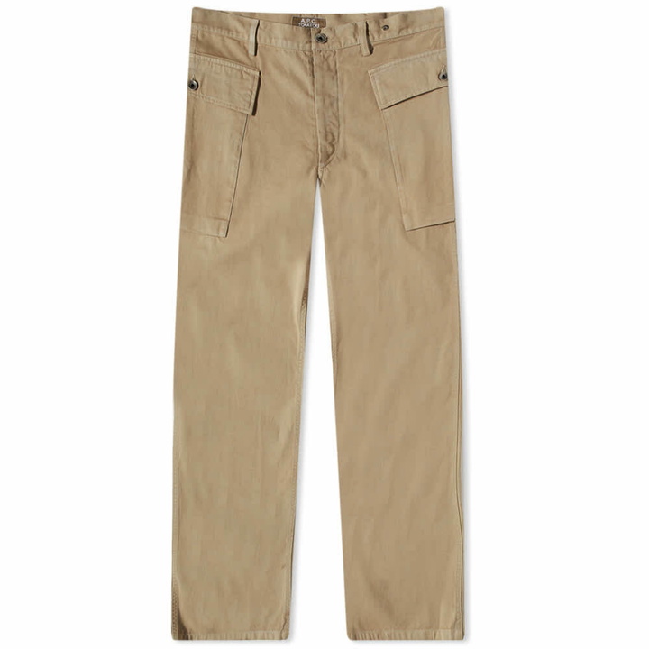 Photo: A.P.C. x Jean Touitou Booster Cargo Pant in Beige