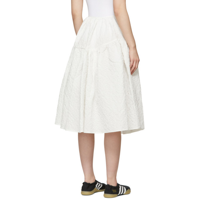 Cecilie Bahnsen White Rosie Skirt