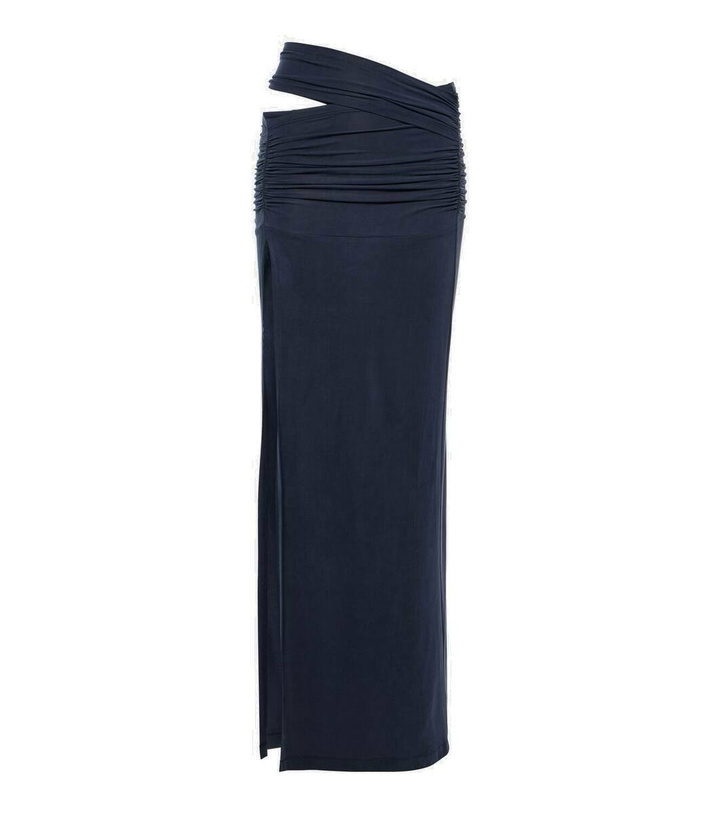 Photo: KNWLS Petrol gathered midi skirt