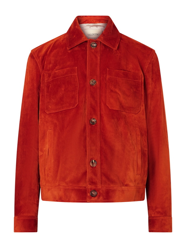 Photo: Valentino Garavani - Suede Jacket - Red