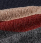 Oliver Spencer - Talbot Striped Virgin Wool Rollneck Sweater - Blue