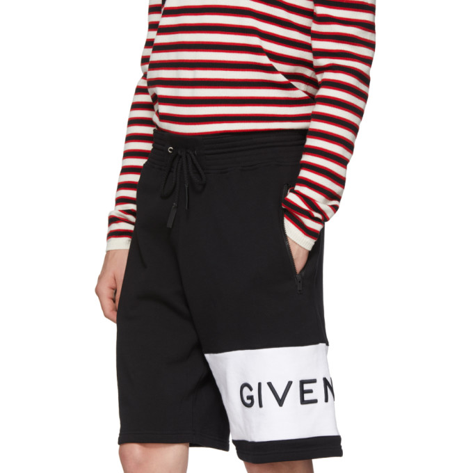 Givenchy Black and White 4G Bermuda Shorts Givenchy