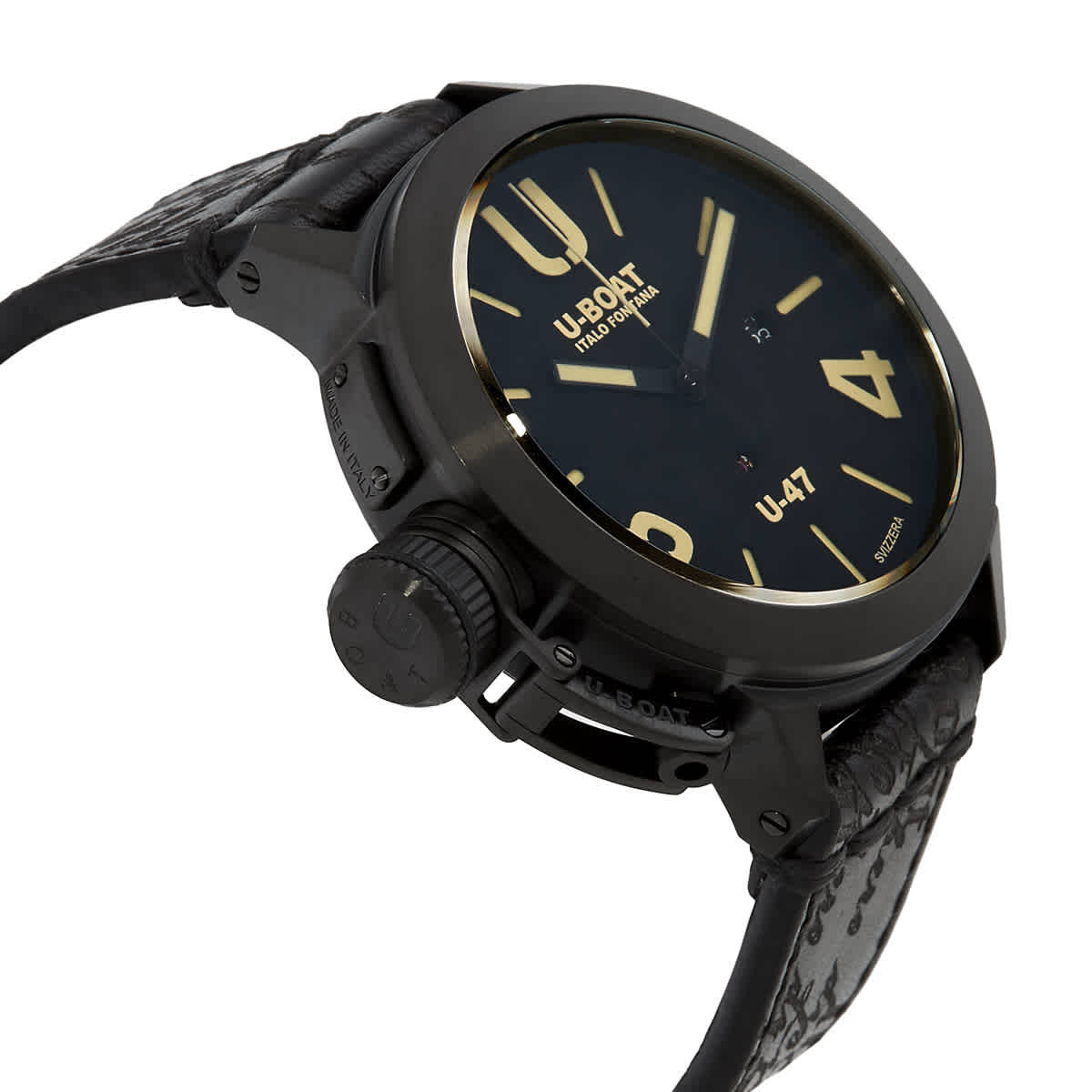 U-Boat Classico U-47 Lefty Automatic Black Dial Mens Watch 9160