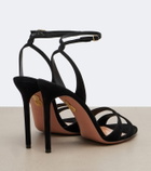 Aquazzura You and I suede sandals