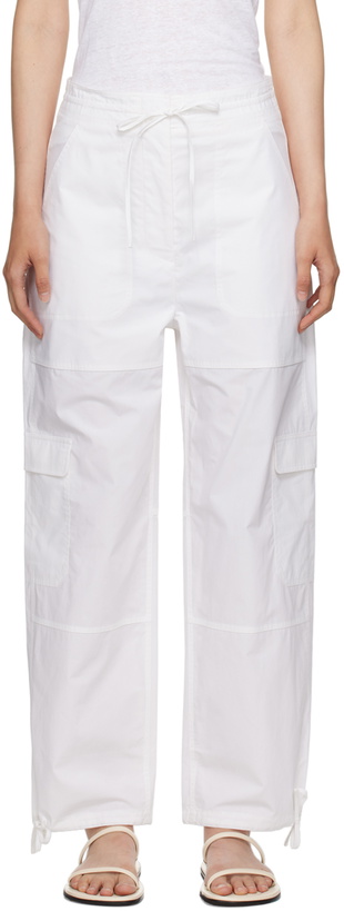 Photo: TOTEME White Cargo Trousers