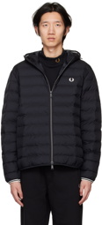 Fred Perry Black Quilted Jacket