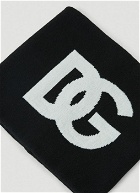 Logo Intarsia Tube Scarf in Black