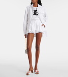 Dolce&Gabbana High-rise cotton poplin shorts