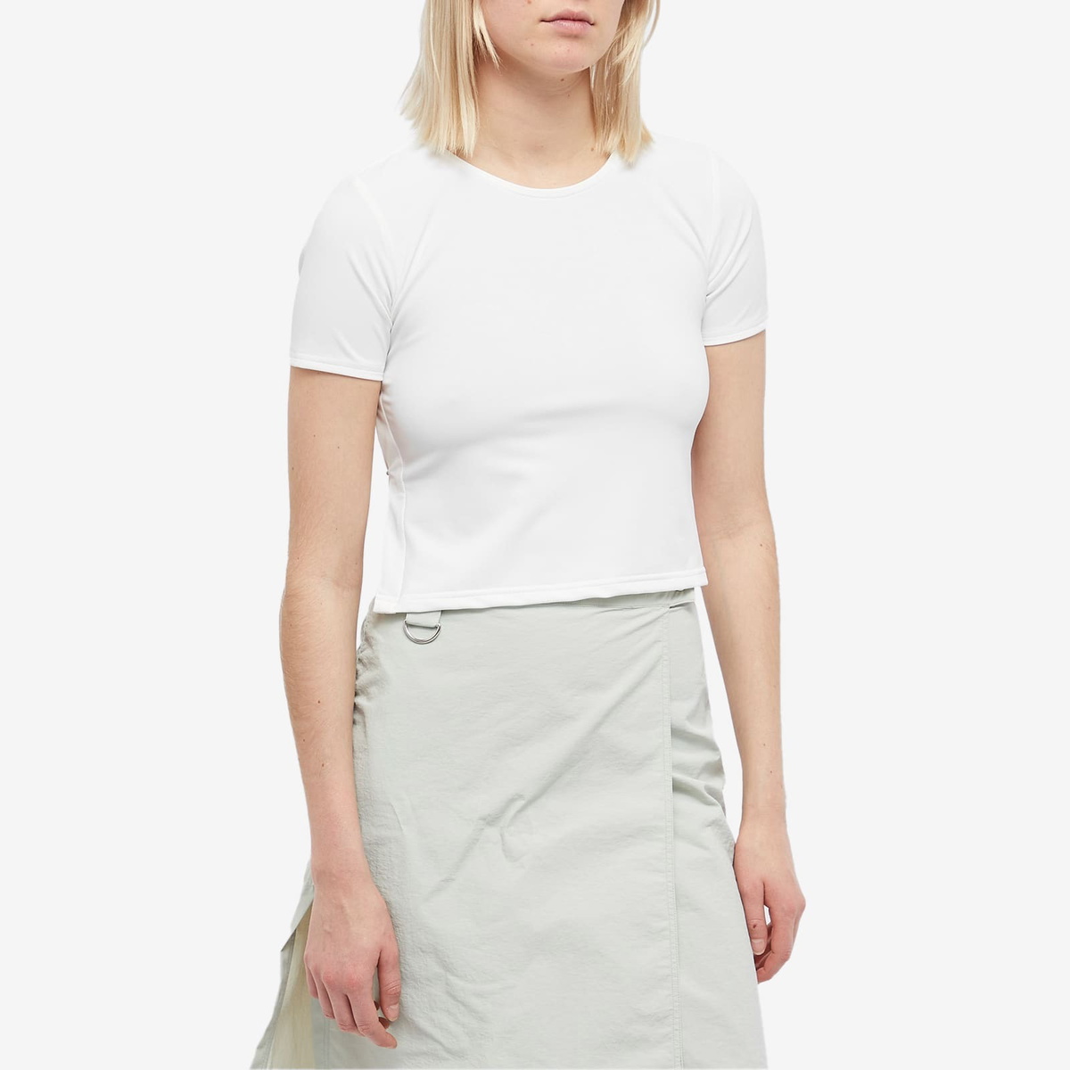 Peachy Den Women's Mimi Short Sleeve Top in White