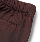 Fear of God - Black Slim-Fit Logo-Appliquéd Nylon-Twill Trousers - Merlot
