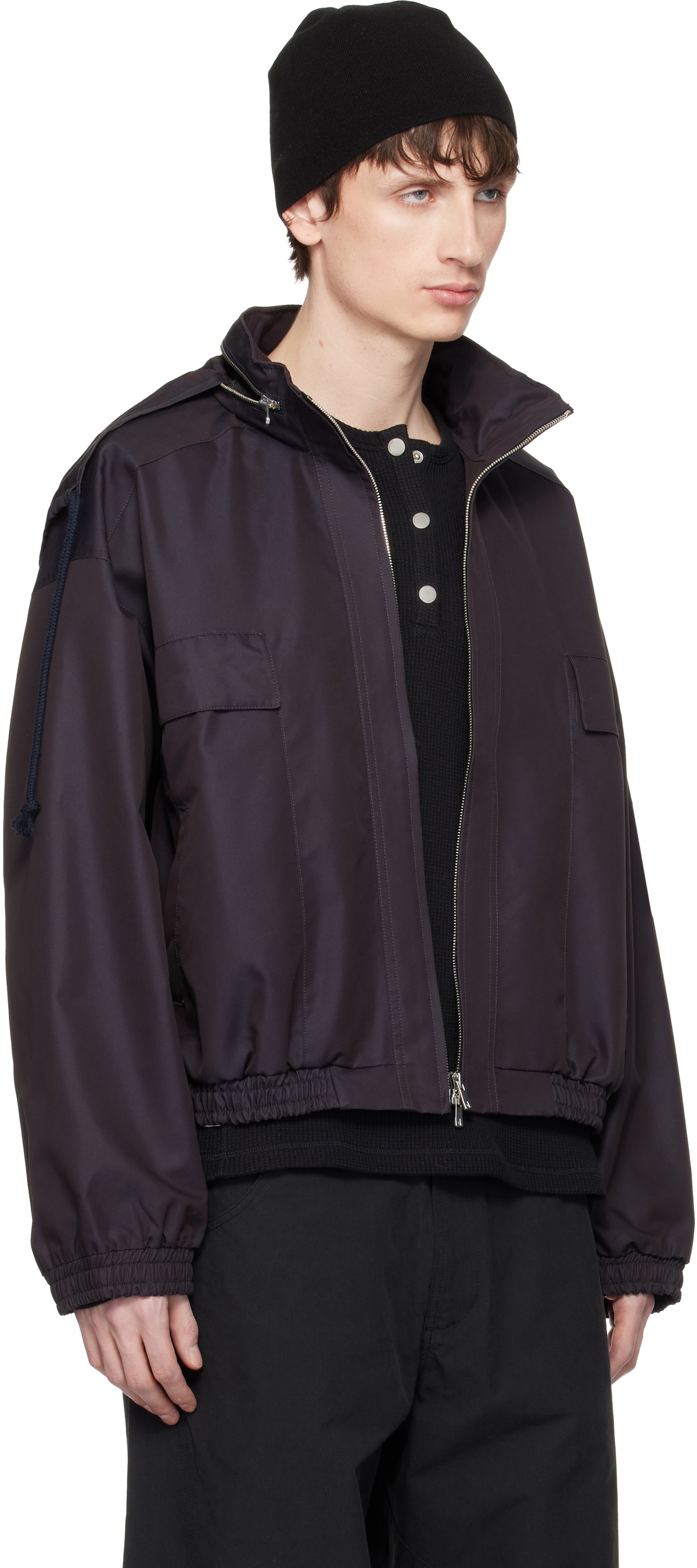 FFFPOSTALSERVICE Purple Reia Hooded Work Jacket