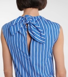 Patou Striped cotton shirt dress