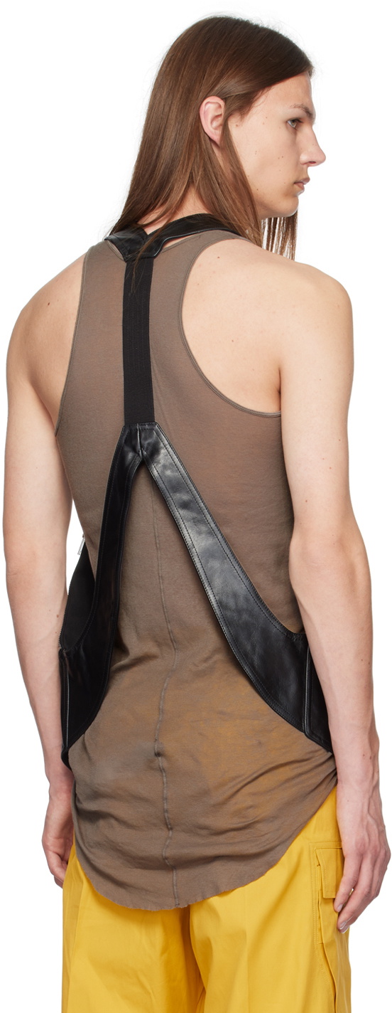 Rick Owens Black Bauhaus Leather Vest Rick Owens